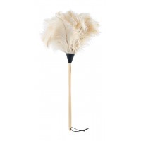 Luxury Feather Duster - Unique white/light Ostrich Feathers - 70cm